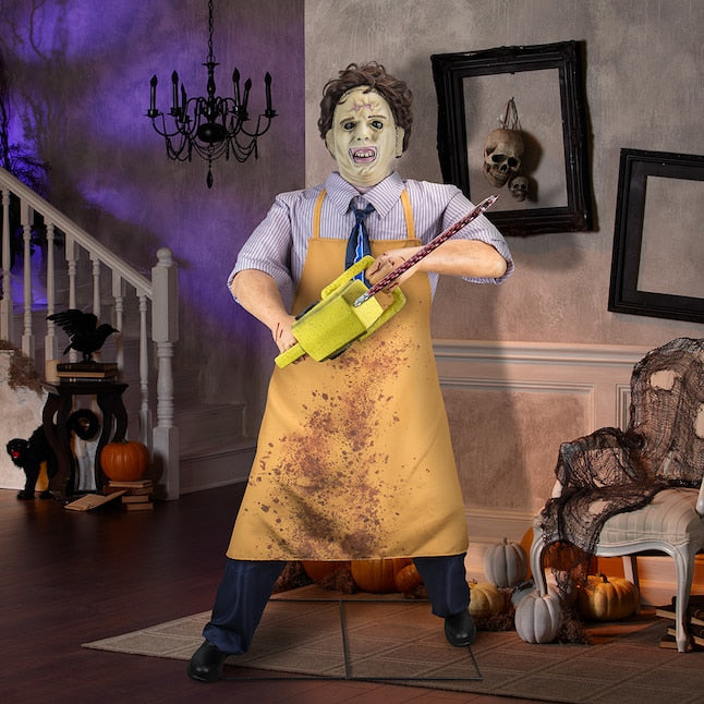 The Texas Chainsaw Massacre 6.5-ft Lighted Leatherface Animatronic | USA Decoration