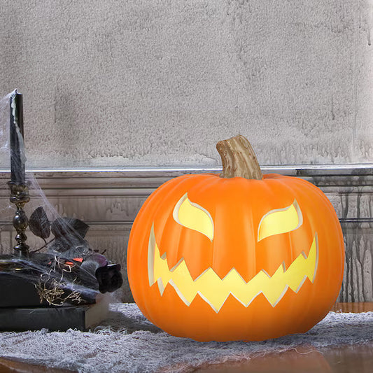 Haunted Living 8.50-in Lighted Jack-O-Lantern with Scary Face