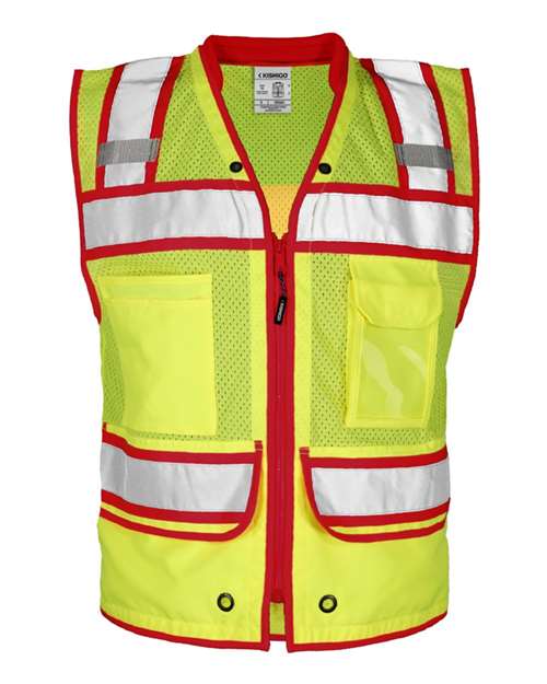 Color Contrast High Performance Surveyors Vest | USA Decoration
