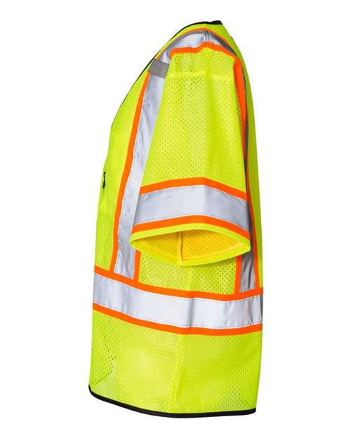 Class 3 Mesh Zippered Vest | USA Decoration