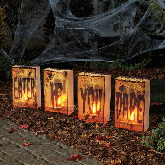 Haunted Living 1-ft Freestanding Lighted Haunted house Yard decoration