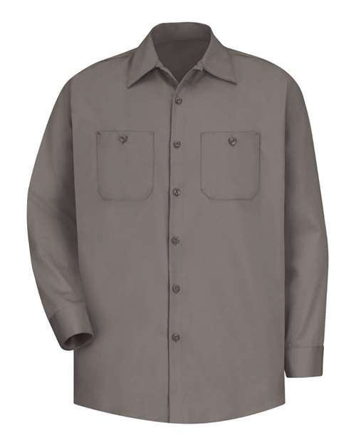 Cotton Long Sleeve Uniform Shirt - Tall Sizes | USA Decoration