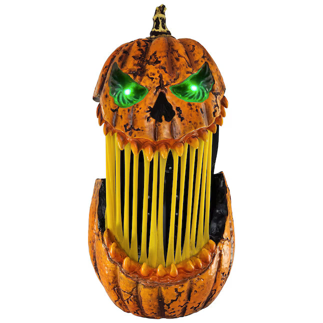 Haunted Living 11-in Lighted Pumpkin Tabletop Motion Activated Animatronic