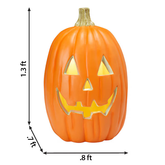 Haunted Living 1.5-ft Lighted Jack-O-Lantern Decoration