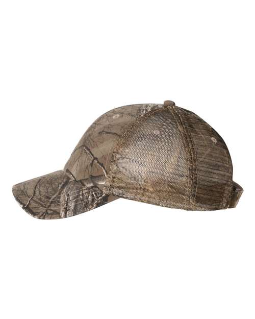Licensed Camo Washed Mesh Cap | USA Decoration