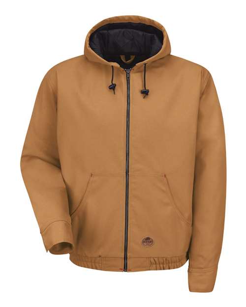 Blended Duck Zip-Front Hooded Jacket | USA Decoration
