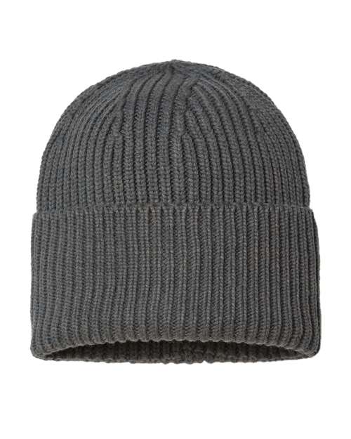 Sustainable Chunky Rib Cuffed Beanie | USA Decoration
