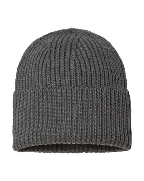 Sustainable Chunky Rib Cuffed Beanie | USA Decoration