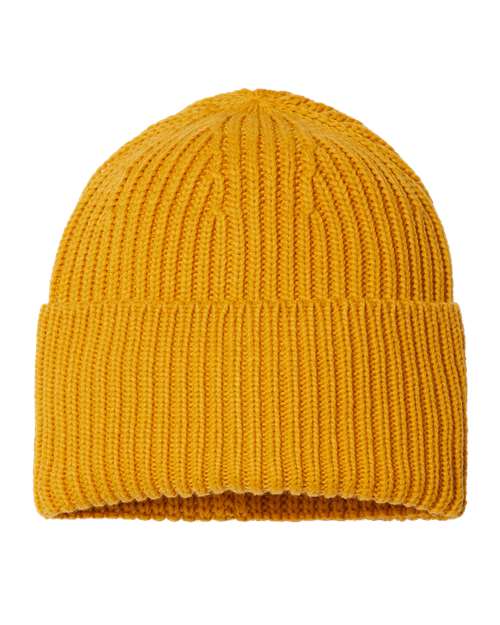 Sustainable Chunky Rib Cuffed Beanie | USA Decoration