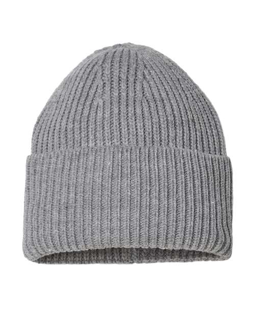 Sustainable Chunky Rib Cuffed Beanie | USA Decoration