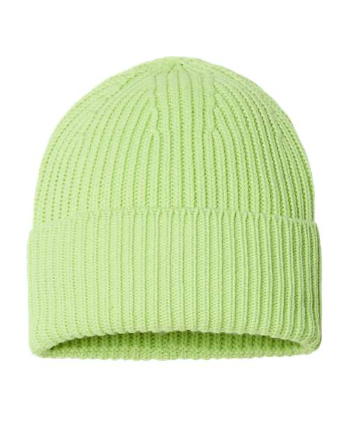 Sustainable Chunky Rib Cuffed Beanie | USA Decoration