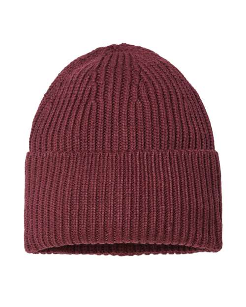 Sustainable Chunky Rib Cuffed Beanie | USA Decoration