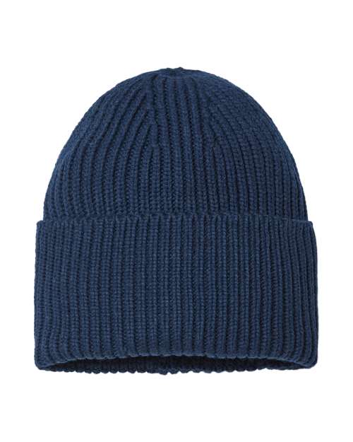 Sustainable Chunky Rib Cuffed Beanie | USA Decoration