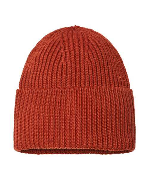 Sustainable Chunky Rib Cuffed Beanie | USA Decoration