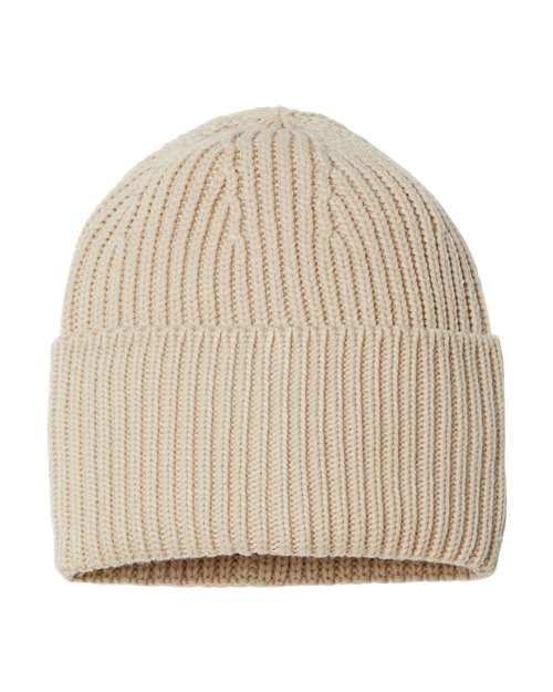 Sustainable Chunky Rib Cuffed Beanie | USA Decoration
