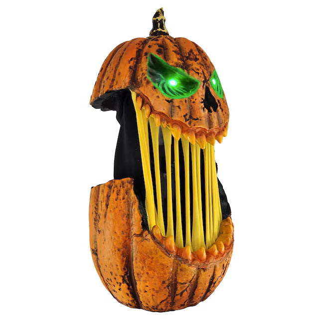 Haunted Living 11-in Lighted Pumpkin Tabletop Motion Activated Animatronic