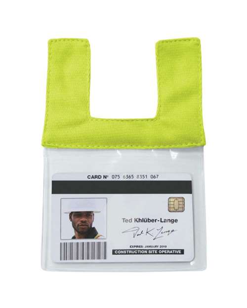 Retractable Clear ID Pocket | USA Decoration