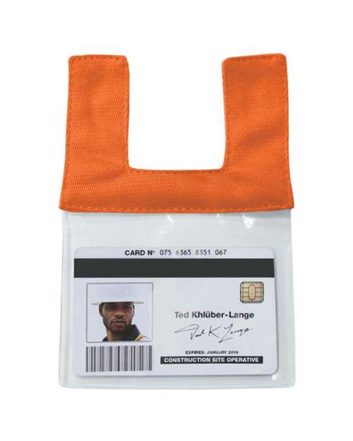 Retractable Clear ID Pocket | USA Decoration