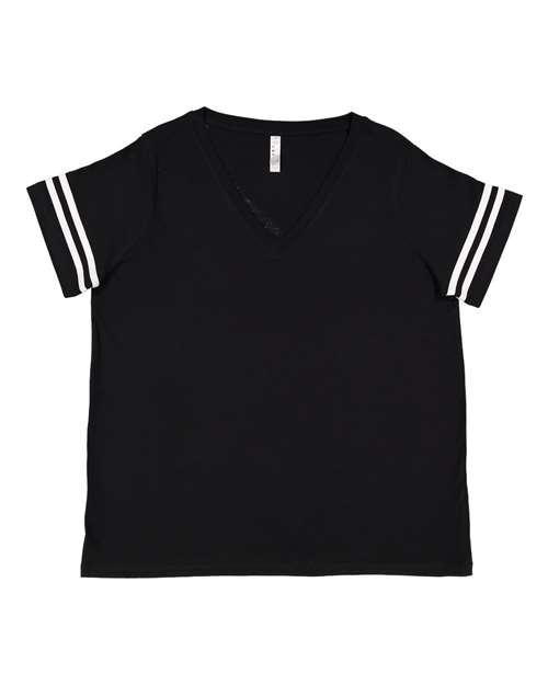 Curvy Collection Women's Vintage Football T-Shirt | USA Decoration