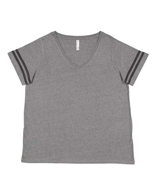 Curvy Collection Women's Vintage Football T-Shirt | USA Decoration