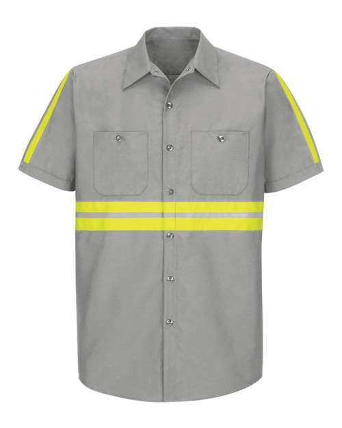 Enhanced Visibility Industrial Work Shirt - Tall Sizes | USA Decoration