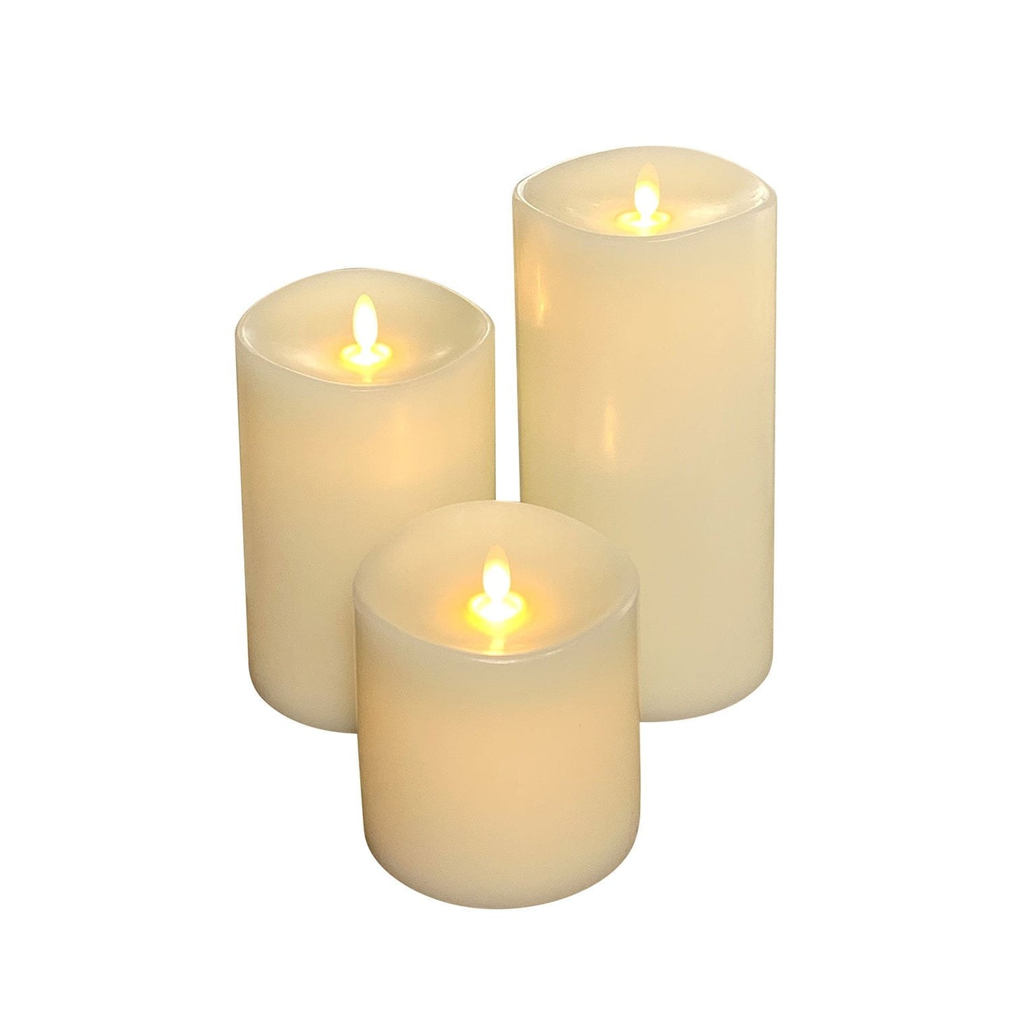 Member's Mark Flameless Moving LED Wax Candles, Set of 3 | USA Decoration®