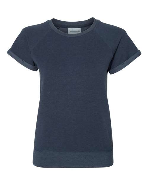 Women's Sweetheart French Terry Short Sleeve Pullover Sweatshirt | USA Decoration