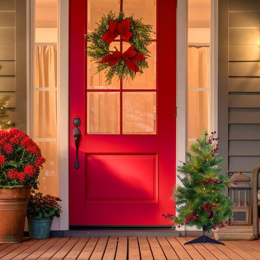 StayBright 2-ft Newberry pine Pre-lit Artificial Christmas Tree with Multicolor LED Lights | USA Decoration®