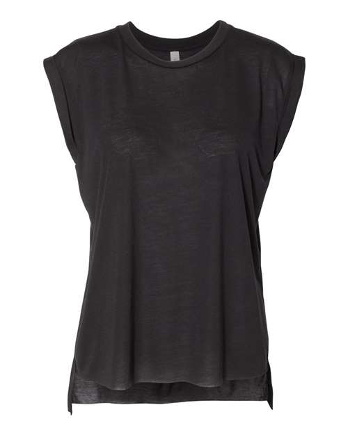 Women’s Flowy Rolled Cuffs Muscle Tee | USA Decoration