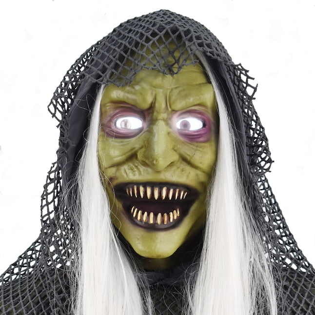 Haunted Living 6.5-ft Haunted Harbor Talking LED Servo Sea Witch Animatronic | USA Decoration
