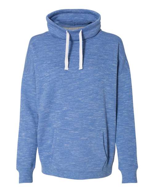 Women’s Mélange Fleece Cowl Neck Sweatshirt | USA Decoration