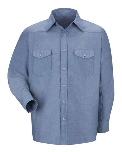 Deluxe Western Style Long Sleeve Shirt - Tall Sizes | USA Decoration