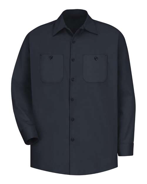 Cotton Long Sleeve Uniform Shirt - Tall Sizes | USA Decoration