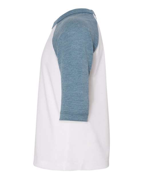 Toddler Three-Quarter Sleeve Baseball Tee | USA Decoration