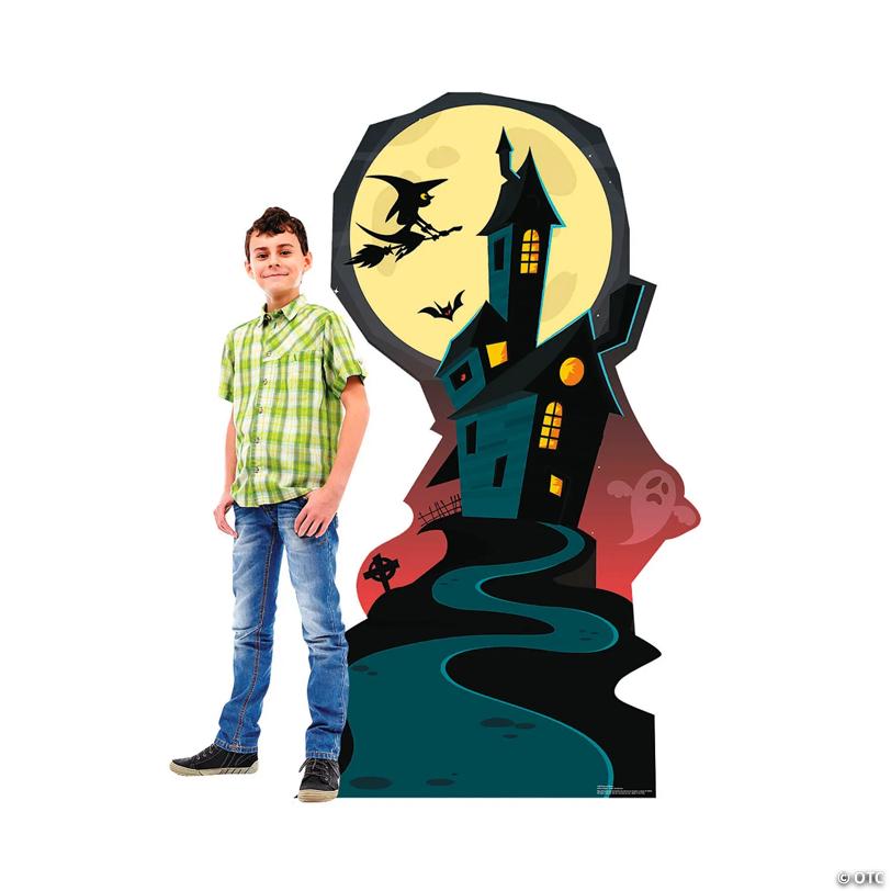 66" Haunted House Cardboard Cutout Stand-Up