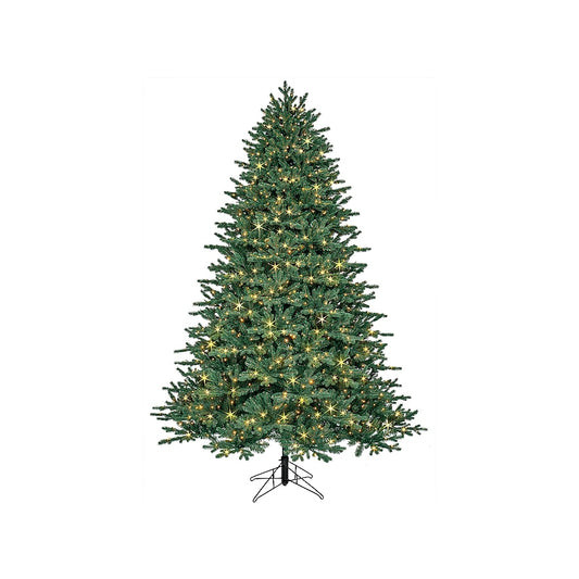 7.5-ft Aspen fir Pre-lit Artificial Christmas Tree with Multicolor LED Lights | USA Decoration®