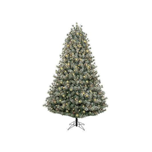 7.5-ft Carolina pine Pre-lit Artificial Christmas Tree with Multicolor LED Lights | USA Decoration®