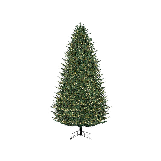 9-ft Madison Fir Pre-lit Artificial Christmas Tree with White LED Lights | USA Decoration®
