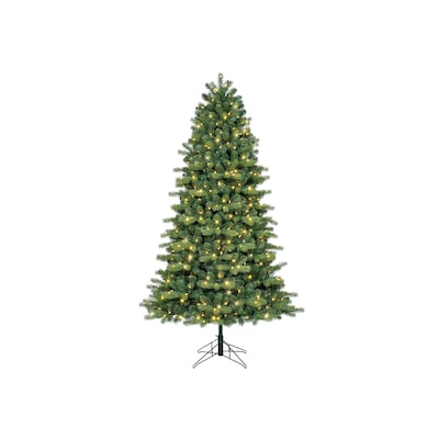 7-ft Colorado spruce Pre-lit Artificial Christmas Tree with Multicolor LED Lights | USA Decoration®