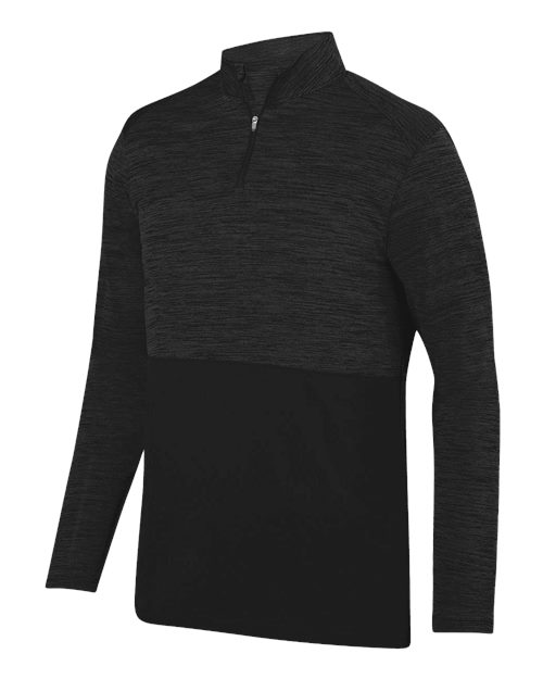 Shadow Tonal Heather Quarter-Zip | USA Decoration