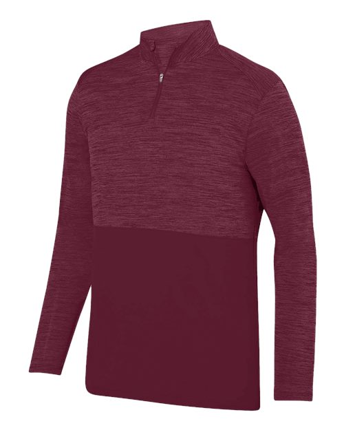 Shadow Tonal Heather Quarter-Zip | USA Decoration