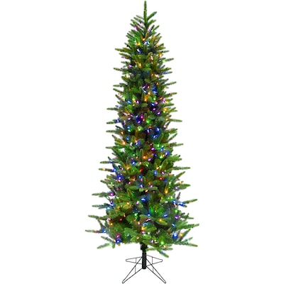 9-ft Carmel pine Pre-lit Slim Artificial Christmas Tree LED Lights | USA Decoration®