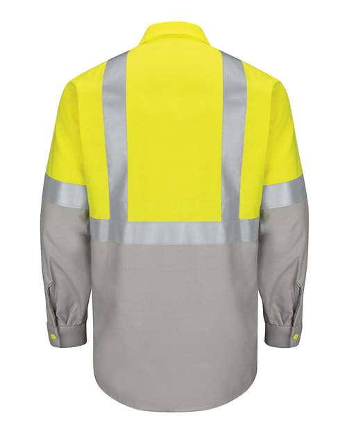 Enhanced & Hi-Visibility Long Sleeve Work Shirt | USA Decoration