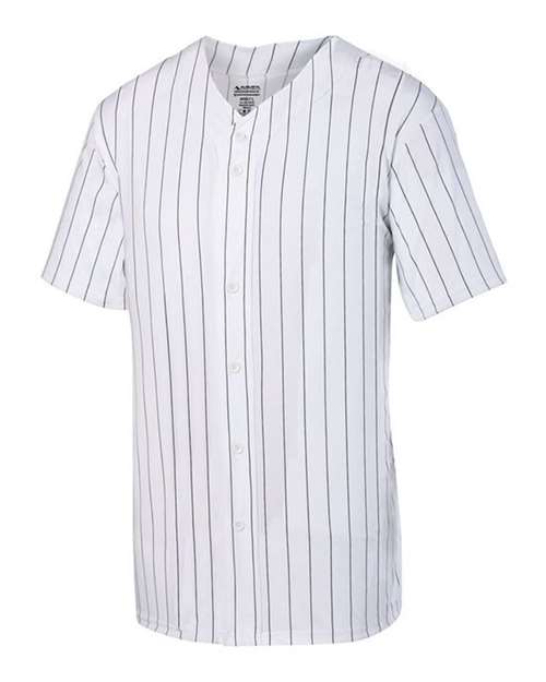 Pinstripe Full Button Baseball Jersey | USA Decoration