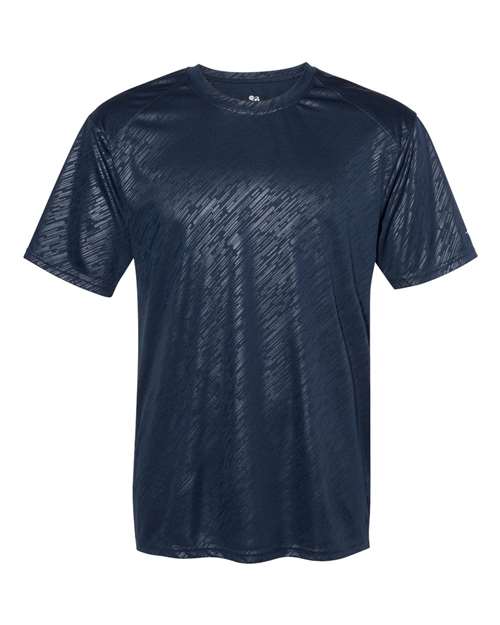 Line Embossed T-Shirt | USA Decoration