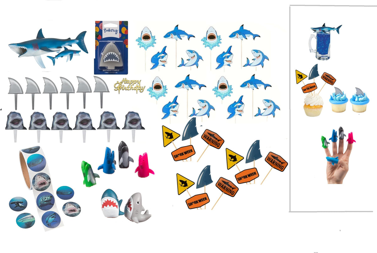 61 Piece Shark Party Kit (ideal for a larger party)