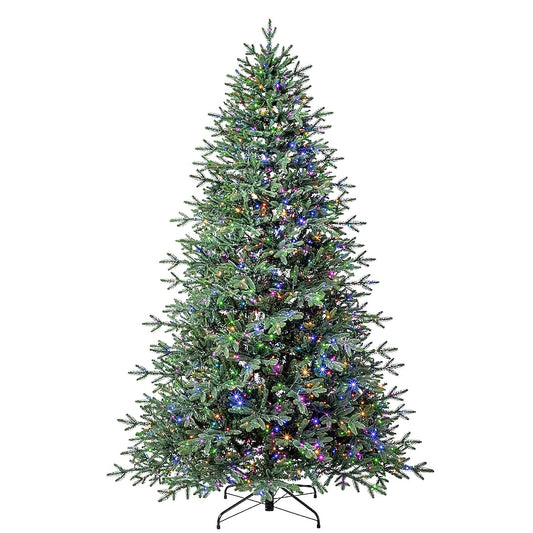 7.5-ft Lake Tahoe Pre-lit Artificial Christmas Tree with Color Changing LED Lights | USA Decoration®