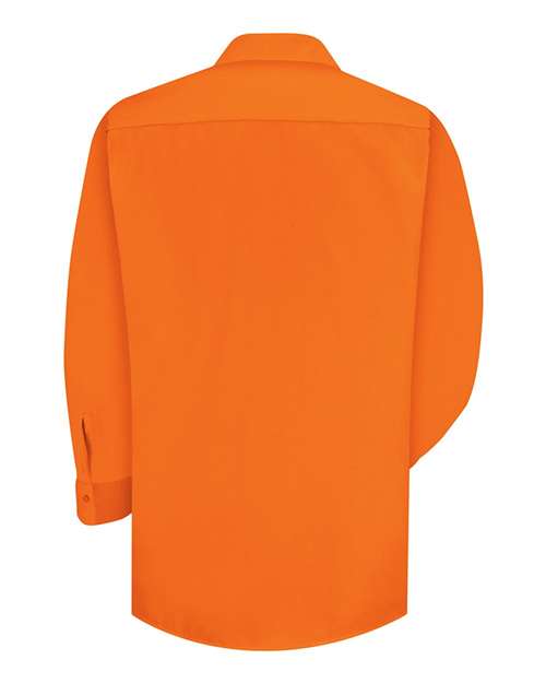 Enhanced Visibility Long Sleeve Work Shirt - Tall Sizes | USA Decoration
