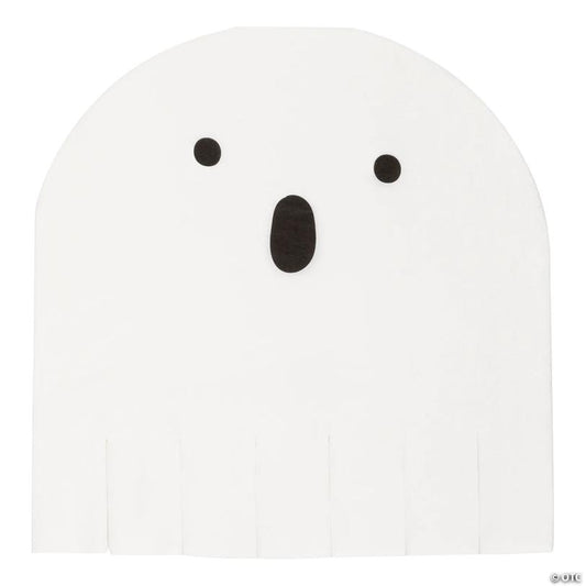 6 1/2" Halloween Groovy Ghost-Shaped Disposable Paper Luncheon Napkins – 16 Ct.