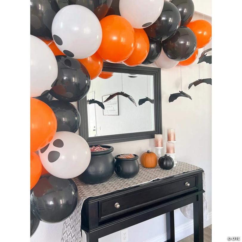 6 1/2" x 13" Hanging Bats Vinyl Halloween Decorations - 12 Pc.